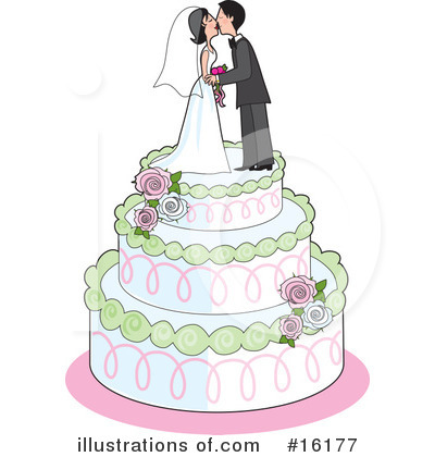 Wedding Cake Clipart #16177 by Maria Bell