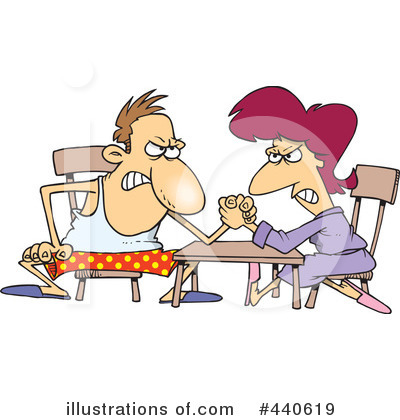Arm Wrestling Clipart #440619 by toonaday