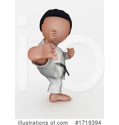 Judo Clipart #1719394 by KJ Pargeter