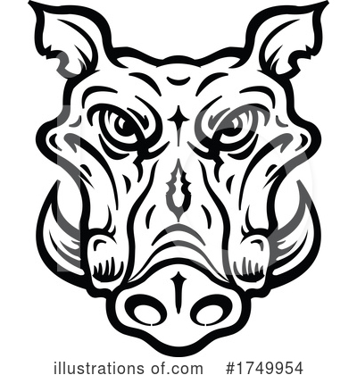 Pig Clipart #1749954 by Vector Tradition SM