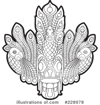 Tribal Mask Clipart #228078 by Lal Perera