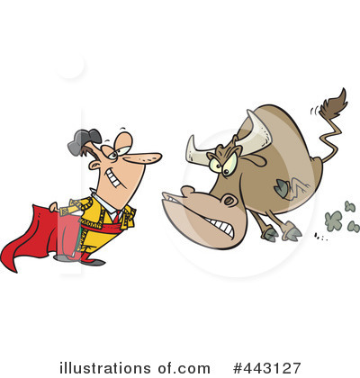 Royalty-Free (RF) Matador Clipart Illustration by toonaday - Stock Sample #443127