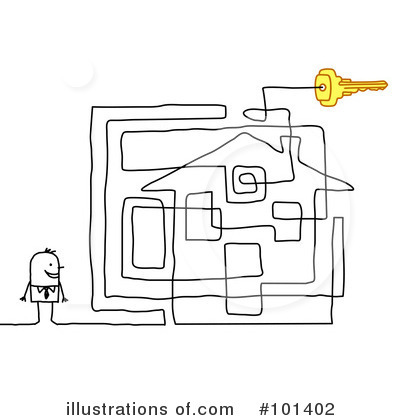 Royalty-Free (RF) Maze Clipart Illustration by NL shop - Stock Sample #101402
