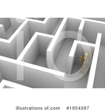 Maze Clipart #1054397 by stockillustrations