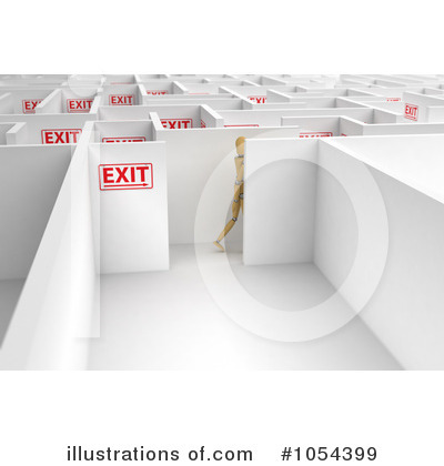 Maze Clipart #1054399 by stockillustrations