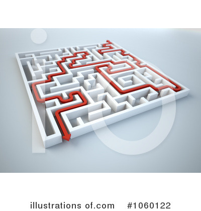 Royalty-Free (RF) Maze Clipart Illustration by Mopic - Stock Sample #1060122