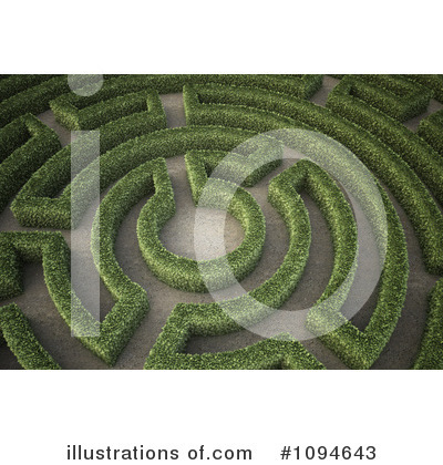 Royalty-Free (RF) Maze Clipart Illustration by Mopic - Stock Sample #1094643
