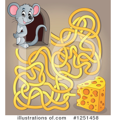 Royalty-Free (RF) Maze Clipart Illustration by visekart - Stock Sample #1251458