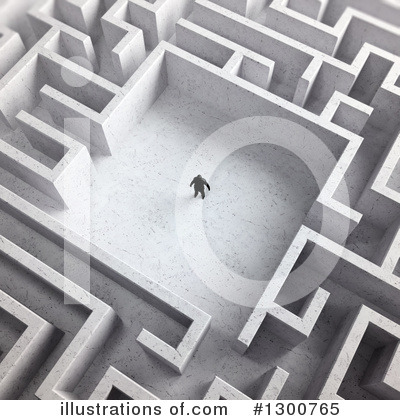 Royalty-Free (RF) Maze Clipart Illustration by Mopic - Stock Sample #1300765