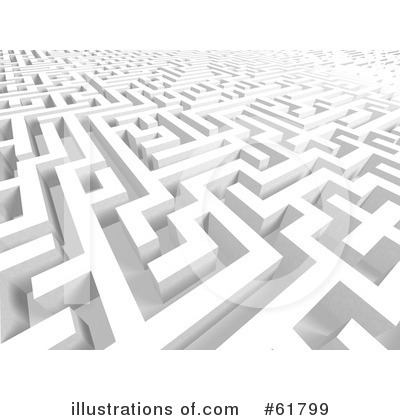 Royalty-Free (RF) Maze Clipart Illustration by ShazamImages - Stock Sample #61799