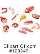 Meat Clipart #1293491 by Vector Tradition SM