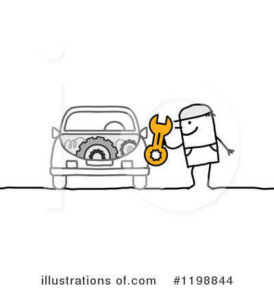 Royalty-Free (RF) Mechanic Clipart Illustration by NL shop - Stock Sample #1198844