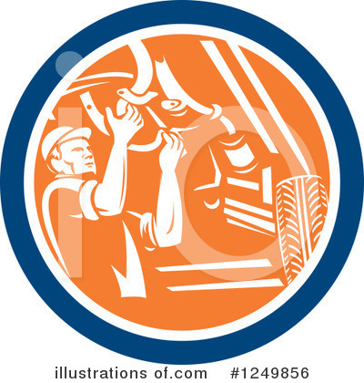 Royalty-Free (RF) Mechanic Clipart Illustration by patrimonio - Stock Sample #1249856