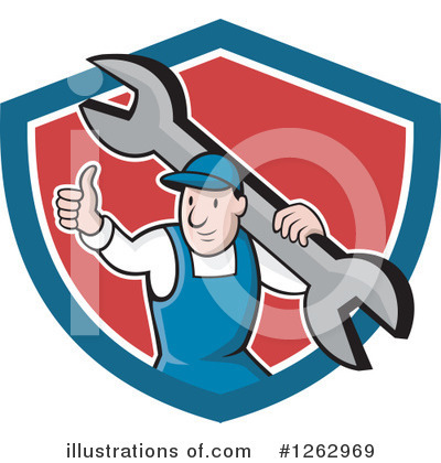 Royalty-Free (RF) Mechanic Clipart Illustration by patrimonio - Stock Sample #1262969