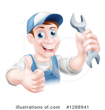 Royalty-Free (RF) Mechanic Clipart Illustration by AtStockIllustration - Stock Sample #1288941