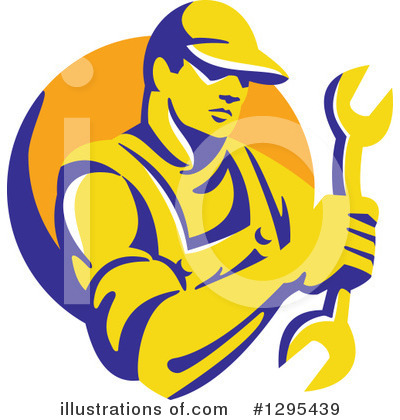 Royalty-Free (RF) Mechanic Clipart Illustration by patrimonio - Stock Sample #1295439