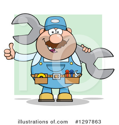 Wrench Clipart #1297863 by Hit Toon