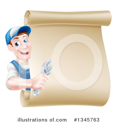 Royalty-Free (RF) Mechanic Clipart Illustration by AtStockIllustration - Stock Sample #1345763