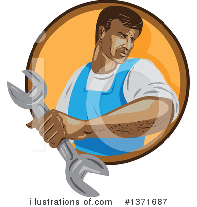 Royalty-Free (RF) Mechanic Clipart Illustration by patrimonio - Stock Sample #1371687