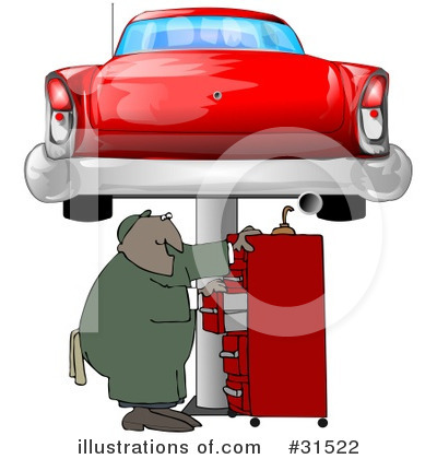 Royalty-Free (RF) Mechanic Clipart Illustration by djart - Stock Sample #31522