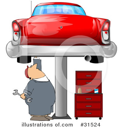 Royalty-Free (RF) Mechanic Clipart Illustration by djart - Stock Sample #31524
