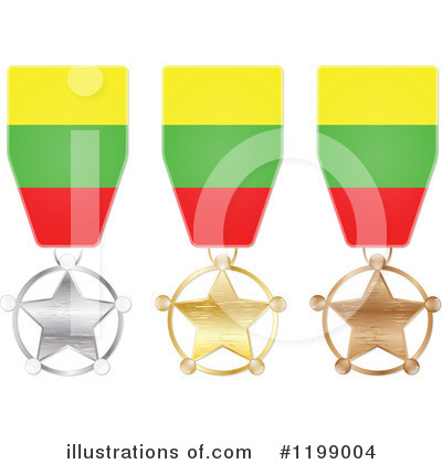 Royalty-Free (RF) Medal Clipart Illustration by Andrei Marincas - Stock Sample #1199004
