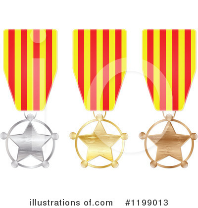 Royalty-Free (RF) Medal Clipart Illustration by Andrei Marincas - Stock Sample #1199013