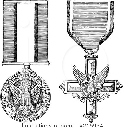 Royalty-Free (RF) Medal Clipart Illustration by BestVector - Stock Sample #215954