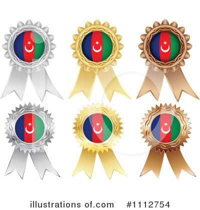 Royalty-Free (RF) Medals Clipart Illustration by Andrei Marincas - Stock Sample #1112754