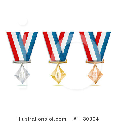 Royalty-Free (RF) Medals Clipart Illustration by merlinul - Stock Sample #1130004