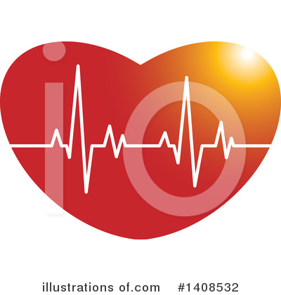 Heartbeat Clipart #1408532 by Lal Perera