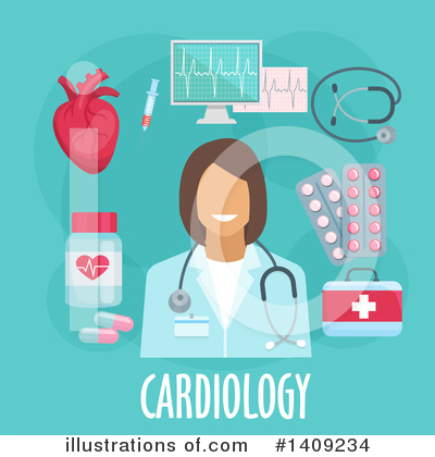 Heartbeat Clipart #1409234 by Vector Tradition SM