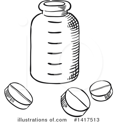 Pills Clipart #1417513 by Vector Tradition SM