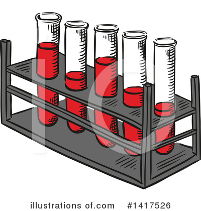 Test Tube Clipart #1417526 by Vector Tradition SM