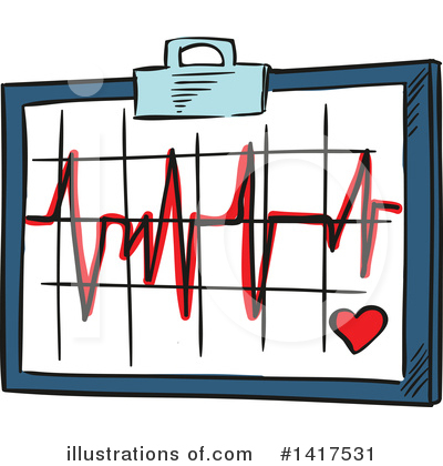 Ecg Clipart #1417531 by Vector Tradition SM
