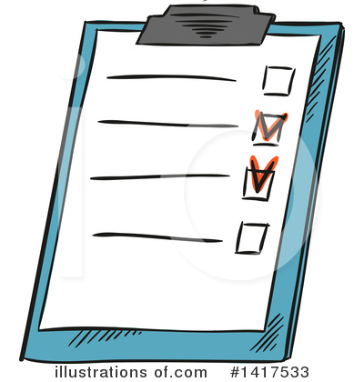 Checklist Clipart #1417533 by Vector Tradition SM