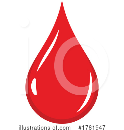 Blood Drop Clipart #1781947 by Vector Tradition SM