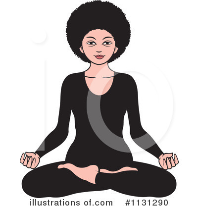 Meditating Clipart #1131290 by Lal Perera
