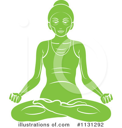 Royalty-Free (RF) Meditating Clipart Illustration by Lal Perera - Stock Sample #1131292