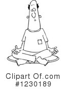 Meditating Clipart #1230189 by djart