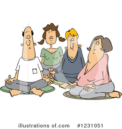 Royalty-Free (RF) Meditating Clipart Illustration by djart - Stock Sample #1231051