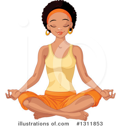 Royalty-Free (RF) Meditating Clipart Illustration by Pushkin - Stock Sample #1311853