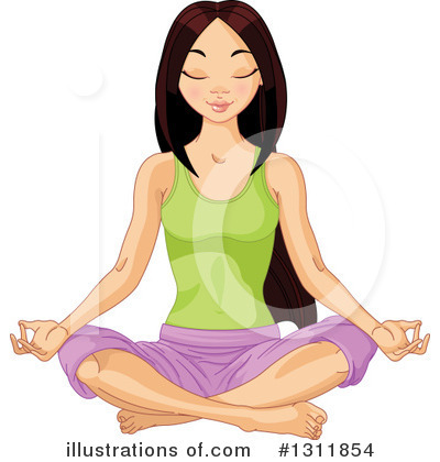 Royalty-Free (RF) Meditating Clipart Illustration by Pushkin - Stock Sample #1311854