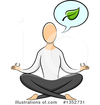 Royalty-Free (RF) Meditating Clipart Illustration by BNP Design Studio - Stock Sample #1352731