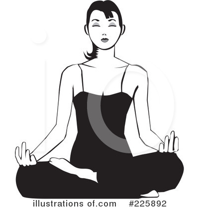 Royalty-Free (RF) Meditating Clipart Illustration by David Rey - Stock Sample #225892