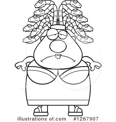 Royalty-Free (RF) Medusa Clipart Illustration by Cory Thoman - Stock Sample #1267907