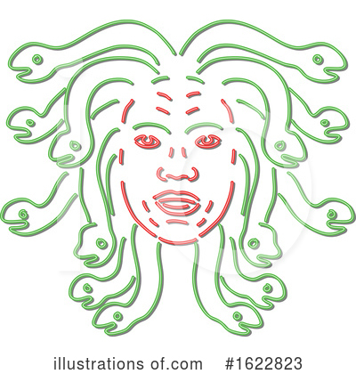 Royalty-Free (RF) Medusa Clipart Illustration by patrimonio - Stock Sample #1622823