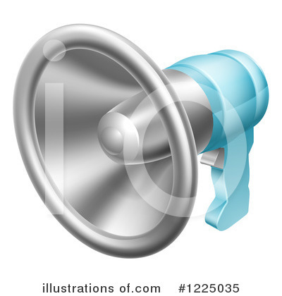 Royalty-Free (RF) Megaphone Clipart Illustration by AtStockIllustration - Stock Sample #1225035