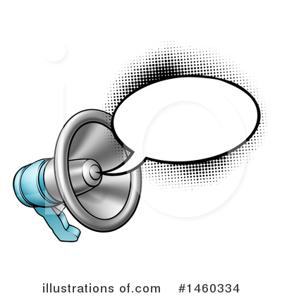 Royalty-Free (RF) Megaphone Clipart Illustration by AtStockIllustration - Stock Sample #1460334