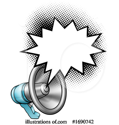 Royalty-Free (RF) Megaphone Clipart Illustration by AtStockIllustration - Stock Sample #1690742